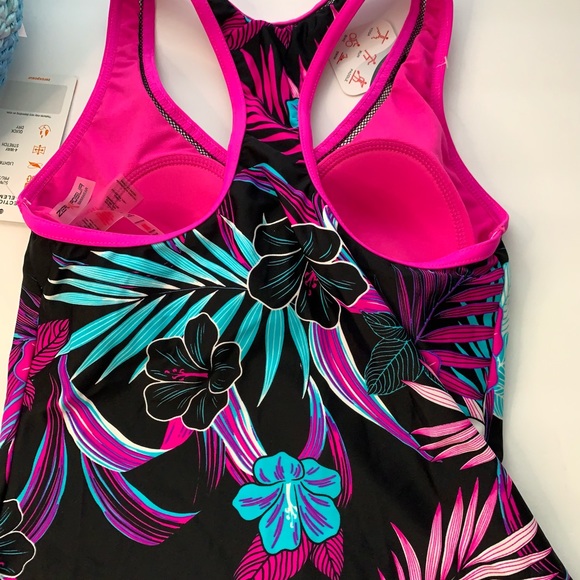 ZeroXposur Mesh Action floral Tankini XS, M - Picture 5 of 14